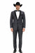 Rayon/Poly Modern Fit Suits Eleganza 2 button Blazer with Black Edge Trim Lapel Dinner Jacket suit