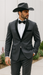Rayon/Poly Modern Fit Suits Eleganza 2 button Blazer with Black Edge Trim Lapel Dinner Jacket suit