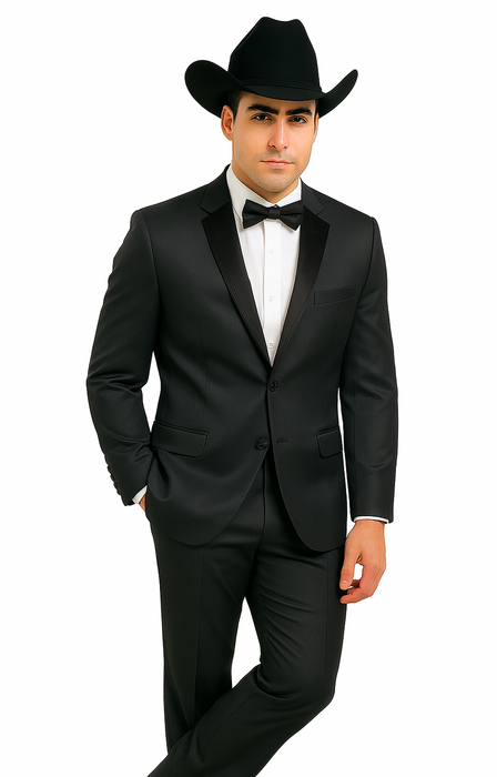 Rayon/Poly Modern Fit Suits Eleganza 2 button Blazer with Black Edge Trim Lapel Dinner Jacket suit
