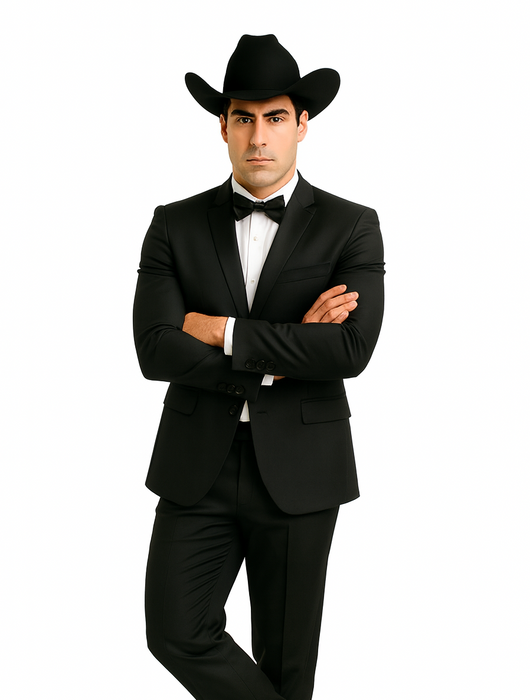 Rayon/Poly Modern Fit Suits Eleganza 2 button Blazer with Black Edge Trim Lapel Dinner Jacket suit