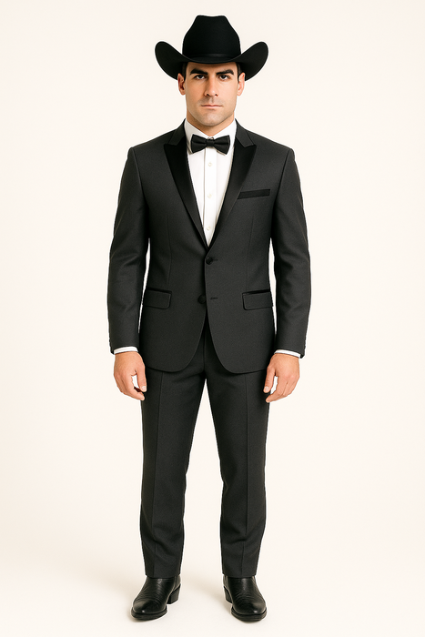 Rayon/Poly Modern Fit Suits Eleganza 2 button Blazer with Black Edge Trim Lapel Dinner Jacket suit