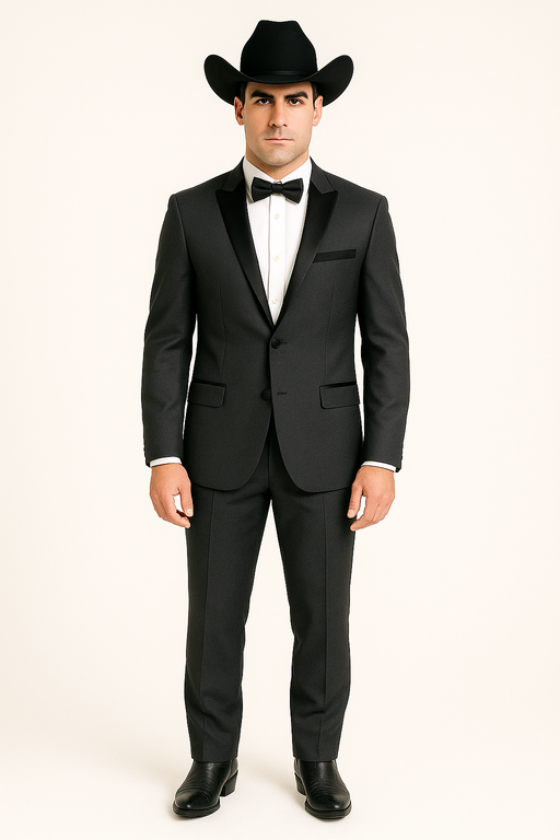 Rayon/Poly Modern Fit Suits Eleganza 2 button Blazer with Black Edge Trim Lapel Dinner Jacket suit