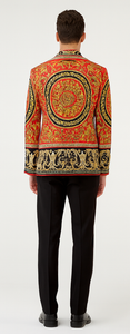 Red and Gold and Black Tuxedo Jacket - Designer Pattern