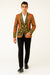 Red and Gold and Black Tuxedo Jacket - Designer Pattern