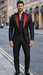 Red Prom Tuxedo - Wedding Suit - Groom Tuxedo Suit