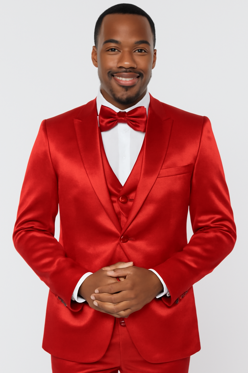Mens Modern Fit Shiny Sharkskin Suit