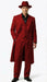 Men’s 1920s Red Zoot Suit – Long Mafia Gangster Three-Piece Vintage Outfit Zuit Pachuco Style
