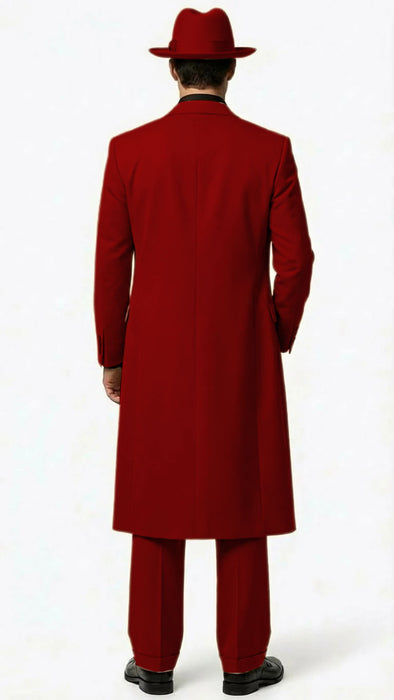 Men’s 1920s Beige Zoot Suit – Long Mafia Gangster Three-Piece Suit in Tan Khaki Color 40 inch Zuit Pachuco Suit