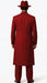 Men’s 1920s Red Zoot Suit – Long Mafia Gangster Three-Piece Vintage Outfit Zuit Pachuco Style