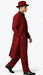 Men’s 1920s Red Zoot Suit – Long Mafia Gangster Three-Piece Vintage Outfit Zuit Pachuco Style