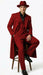 Men’s 1920s Red Zoot Suit – Long Mafia Gangster Three-Piece Vintage Outfit Zuit Pachuco Style