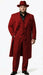 Men’s 1920s Red Zoot Suit – Long Mafia Gangster Three-Piece Vintage Outfit Zuit Pachuco Style