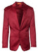 Men’s Slim Fit Red Satin Blazer – Elegant Two-Button Formal Suit Jacket for Weddings, in Red Color