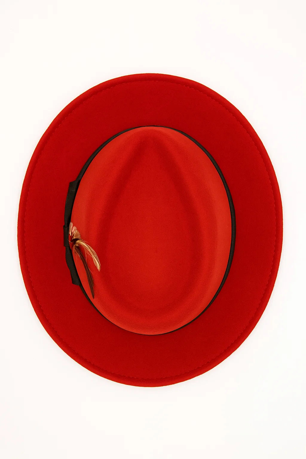 Red/Black Fedora Hat