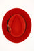 Mens Dress Hat Mens Red/Black Fedora Hat