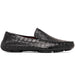 Marco Di Milano Remo Black Caiman Crocodile Driving Shoes