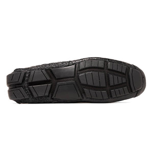 Marco Di Milano Remo Black Caiman Driving Shoes