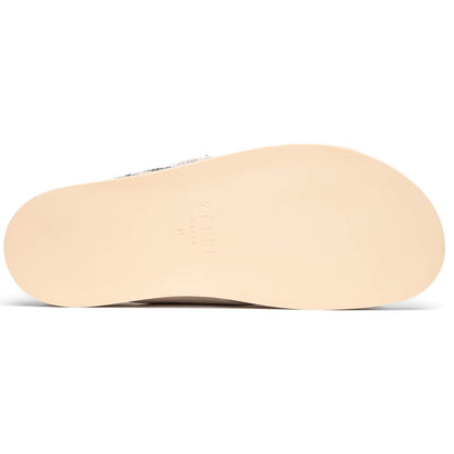Zelli Rena Sueded Goatskin and Embossed Python Leather Slide