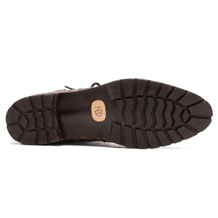 Marco Di Milano Renzo Brown Ostrich Hiker Boots