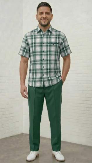 Mens 2 Piece Walking Suit - Classic Plaid