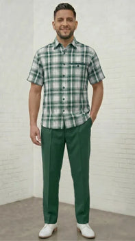 Mens 2 Piece Walking Suit - Classic Plaid