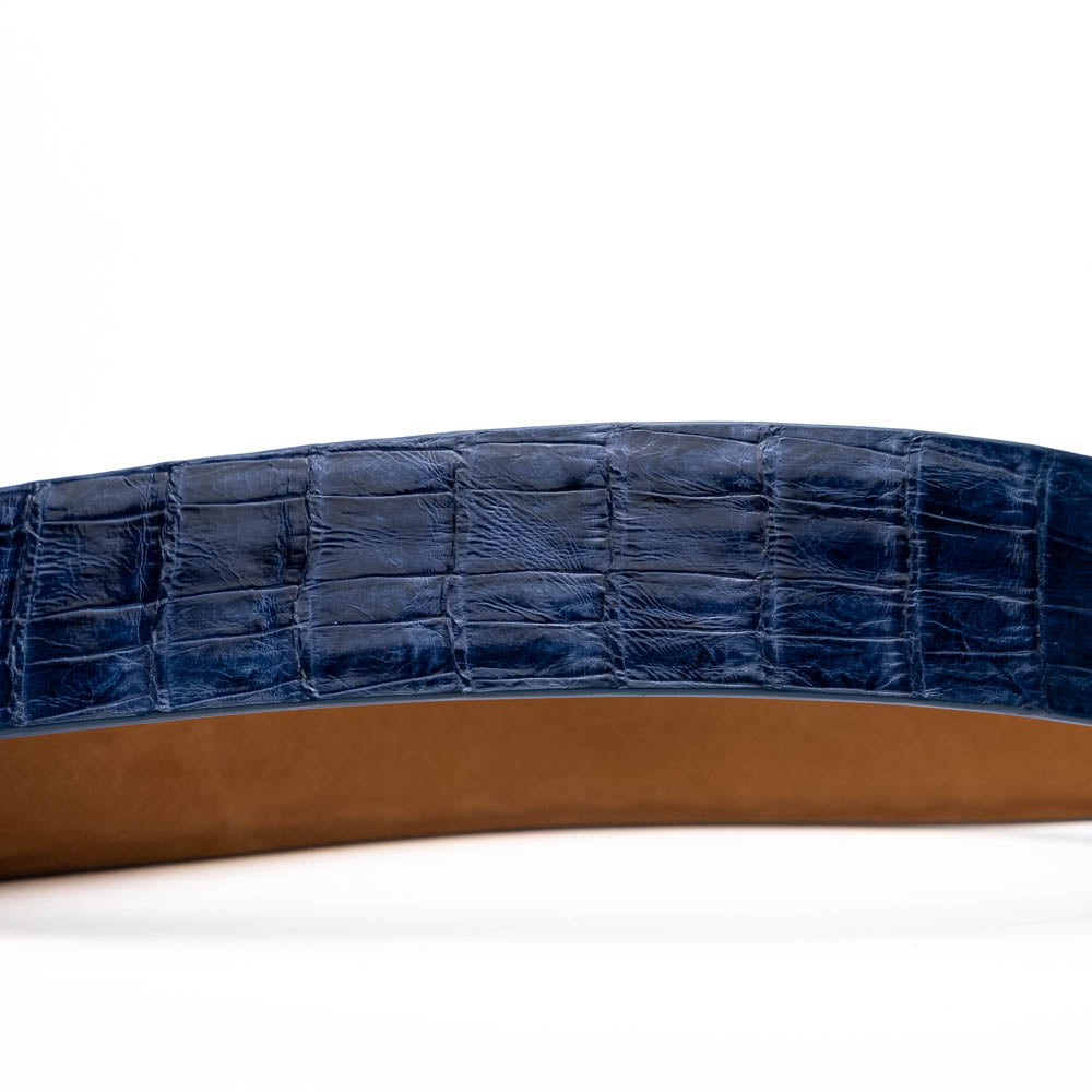 Marco_Di_Milano Riccardo Belt Blue Jeans Leather Loafer