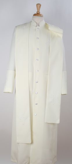 Mens Church Robe - Multiple Colors Available Off White ~ Off White