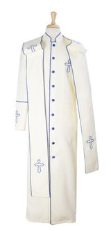 Mens Church Robe - Multiple Colors Available Off White ~ Royal