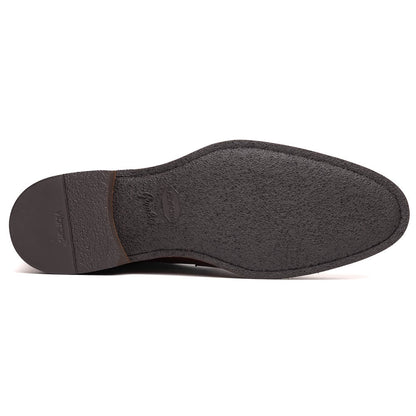 Zelli Roma Hand-Burnished Calfskin Penny Loafers in Cognac