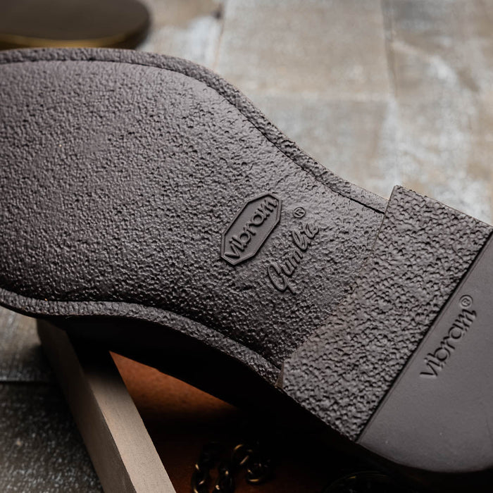 Zelli Roman Smooth Calfskin Monk Strap Dress Shoes in Chestnut
