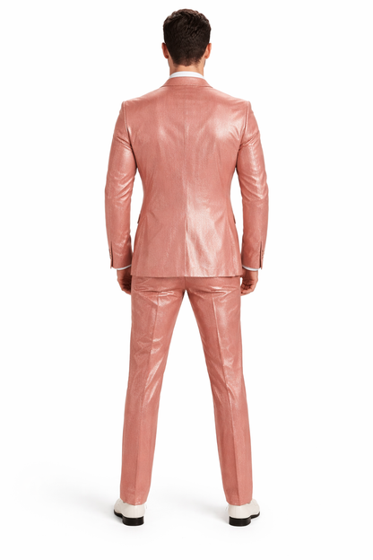 Rose Gold Suit - Light Pink Shiy Suit