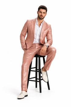 Rose Gold Suit - Light Pink Shiy Suit