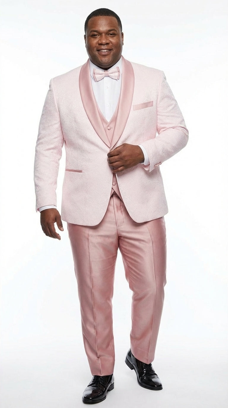 Rose Gold Suit - Pink Suit - Slim Fit