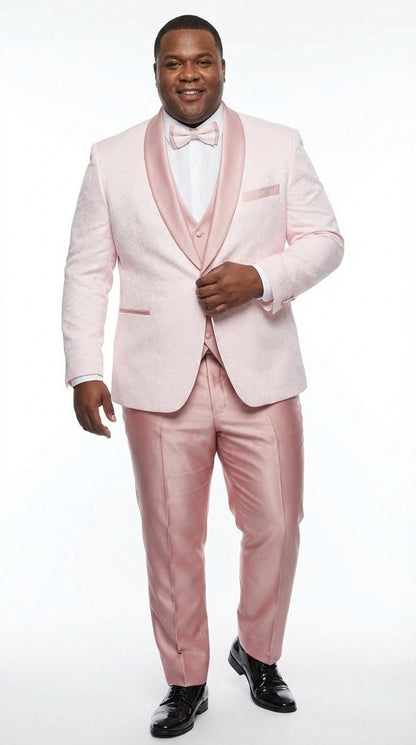 Rose Gold Suit - Pink Suit - Slim Fit