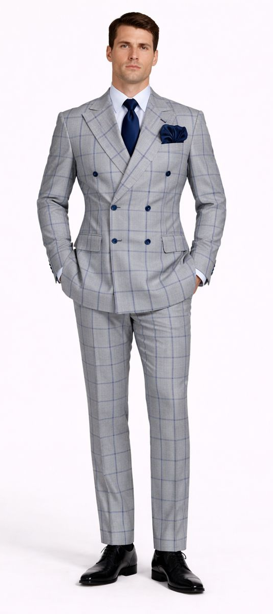 ROSSI MAN DOUBLE BREASTED SUIT ARTHUR RM2322 — MensUSA