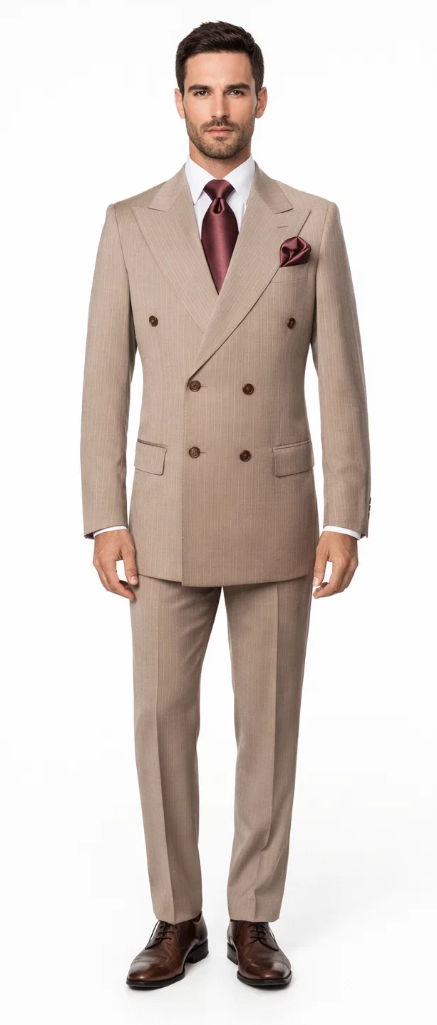ROSSI MAN DOUBLE BREASTED SUIT ARTHUR RM2320 Modern Fit