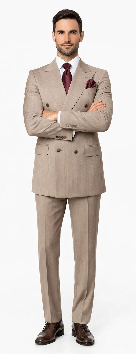 ROSSI MAN DOUBLE BREASTED SUIT ARTHUR RM2320 Modern Fit