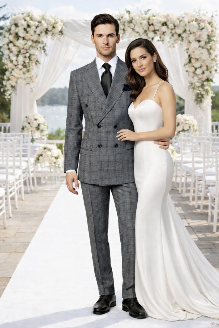 ROSSI MAN DOUBLE BREASTED SUIT ARTHUR RM2323 Modern Fit