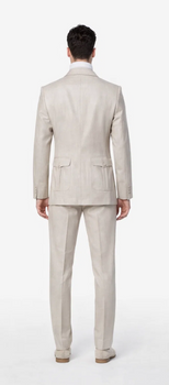 Rossi Man DUKE RM1766 Slim Fit 3-Piece Suit for Men – Modern Cream Off-White Formalwear