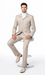 Rossi Man DUKE RM1766 Slim Fit 3-Piece Suit for Men – Modern Cream Off-White Formalwear