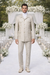 Rossi Man DUKE RM1766 Slim Fit 3-Piece Suit for Men – Modern Cream Off-White Formalwear