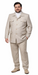 Rossi Man DUKE RM1766 Slim Fit 3-Piece Suit for Men – Modern Cream Off-White Formalwear