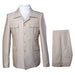 Rossi Man DUKE RM1766 Slim Fit 3-Piece Suit for Men – Modern Cream Off-White Formalwear