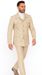 Rossi Man DUKE RM1766 Slim Fit 3-Piece Suit for Men – Modern Cream Off-White Formalwear