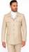 Rossi Man DUKE RM1766 Slim Fit 3-Piece Suit for Men – Modern Cream Off-White Formalwear