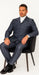 Rossi Man DUKE RM1767 Slim Fit 3-Piece Steel Grey Suit – Modern Formalwear for Men