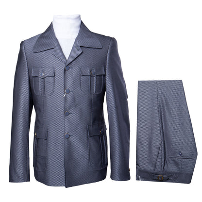 Rossi Man DUKE RM1767 Slim Fit 3-Piece Steel Grey Suit – Modern Formalwear for Men