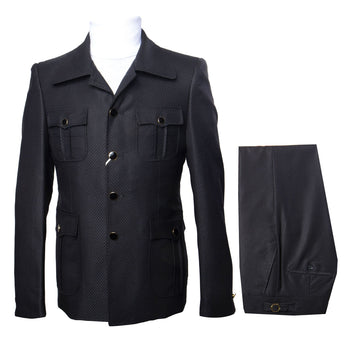 Rossi Man DUKE RM1769 Slim Fit Black 3-Piece Suit for Men – Modern Mens Formalwear