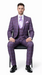 Rossi Man MAX RM1834 Slim Fit 3-Piece Suit – Elegant Purple Formalwear for Men