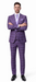Rossi Man MAX RM1834 Slim Fit 3-Piece Suit – Elegant Purple Formalwear for Men